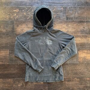 The North Face Womens Black Hoodie Size Medium Polka Dot Logo Half Dome